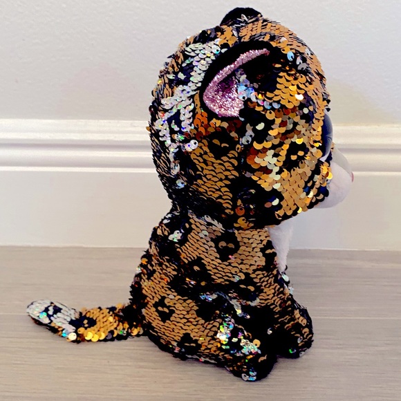NWOT TY Sterling Leopard Flippable - Picture 3 of 7